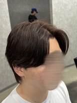 フイ 新宿3丁目(Hui)&nbsp;フェザーパーマ/グレーブルーカラー／刈り上げショートパンク