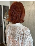 オレンジバター外ハネボブ