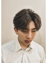 メンズソース 京都河原町(MEN'S SOURCE)&nbsp;【毛流れパーマ】センターパート