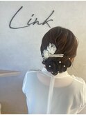 シニヨン/シニヨンアレンジ/結婚式アレンジ/ヘアセット/平塚