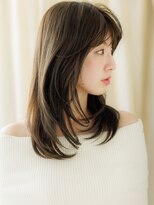モッズヘア 上尾西口店(mod's hair) ダークアッシュ顔周りレイヤーバタフライカットY上尾30代40代
