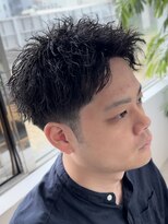 ラヴィズムバイフィフス 長岡古正寺店 長岡駅(LUVISM by fifth)&nbsp;長岡シャドウパーマ緩めスパイラルパーマ波巻きパーマッシュ30代