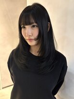 チル 福井駅前店(Chill)&nbsp;福井韓国レイヤーカット顔まわりダークブラウン学生髪質改善