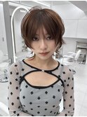 くびレイヤーエモージュ愛されショートボブ艶髪マッシュハンサム