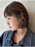 20代30代ボブレイヤーボブ顔周りレイヤー韓国風ボブハッシュボブ