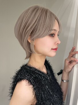 ゴカン バイ ジル ブラン 名古屋(Gokan by JIL BLAN) ハイライトバレイヤージュダブルカラーショートカット30代40代