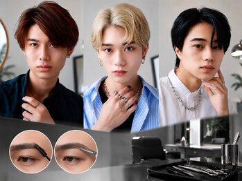 メンズカット バイ ソイクフ(メンズカット by SOY-KUFU)の写真/初めての眉毛カットも【SOY-KUFU】で。顔の形やへスタイルと合わせたバランスの良いデザインで好感度もUP！