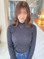 リル 四条河原町(LiLu)&nbsp;ミディアムレイヤーくびれレイヤー外ハネミディアム小顔レイヤー