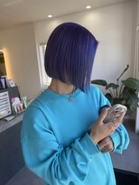 リエンス(RIENS)&nbsp;【RIENS】ブルーパープル×切りっぱなしボブ