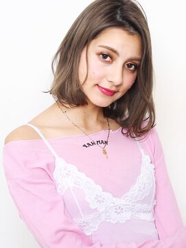 ヘアサロン ガリカ 表参道(hair salon Gallica) 『毛束感 ×グレージュ』☆ひし形シルエット切りっぱなしボブ☆