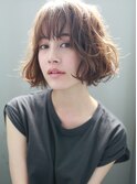 [Green label 川崎]ボブデジタルパーマ、アッシュカラー