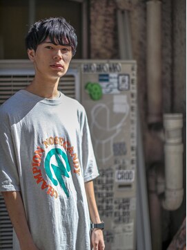 ジョニー ワンノート(Johnny Onenote) 黒髪ツーブロック◎ショートマッシュ《堀江臣吾》