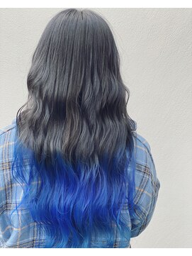 リゾートフォーヘアー 嵯峨店(ReSORT FOR HAIR) ブルーグラデーション