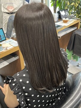 シェル 吉祥寺(shell) グレージュカラー/ボブウルフ/黒髪/ココアベージュ