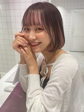 ロンドルーチェ 心斎橋(Lond luce) ダークアッシュ/ミディアムレイヤーカット［髪質改善/縮毛矯正］