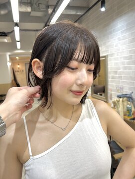 サンドエス 銀座(sand S) フェイスレイヤーボブ大人可愛い20代30代40代似合わせカット
