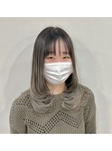 バレイヤージュ×レイヤーカット