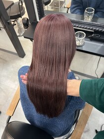 エス 天満店(esu) KR76くすみピンクラベンダー/暖色系カラー/バイカラー/wカラー