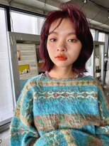 ノラジャーニー(NORA Journey)&nbsp;【阿形】ニュアンスボブ×ブリーチなしボルドーカラー