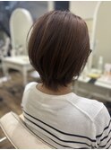 根本ふんわりナチュラルショートボブ!