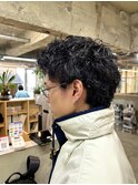 スパイキーショートピンパーマ