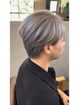 リドルヘアー 石井町店(Riddle HAIR) シルバーアッシュホワイトアッシュブリーチダブルカラー