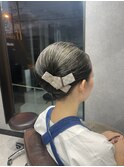お祭りhair/祭りヘア/夜会巻き