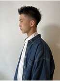 20代30代メンズフェードカット爽やかパーマ短めツーブロック