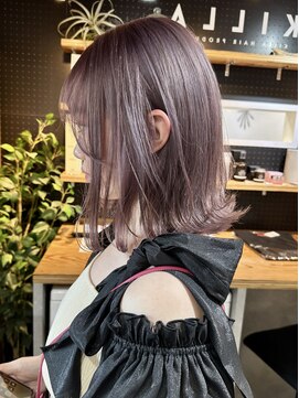 キラ 原宿(KILLA) #ダブルカラー#ケアブリーチ#ハイトーン#ミルクティーベージュ