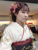 カイコヘアーアンドアートスタジオ(kaiko hair&art studio)&nbsp;成人式ボブアレンジ