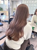 サンクプロジェクト(cinq PROJECT)&nbsp;ブリーチなしダブルカラーピンクベージュミディアムボブ20代