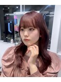 ピンクラベンダー　ピンクブラウン　春カラー