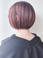 【morio 原宿】★大人丸みショートおしゃれハイライト白髪ぼかし