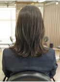 ブリーチなし/オリーブ/ベージュ/透明感/透け感/20代/30代