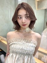 ロンドヴァリー 渋谷店(Lond vallee)&nbsp;くびれボブ×くすみベージュ