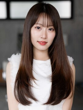 エインアンリー 明治神宮前(AIN.ANLY.) ◎デジタルパーマ暗めカラーコテ巻き風パーマ縮毛矯正韓国風