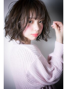 モッズヘア 越谷(mod's hair) □グレージュアッシュ立体感抜け感ミディアム415越谷20代30代