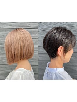 似合わせ×再現性の高さが自慢の《MIRSK.》のショートヘアは、洗練されたフォルムで小顔魅せ効果も抜群◎