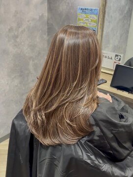 ラビマーニ 箕面店(Labimani) 白髪ぼかしハイライト×レイヤーカット【30代】