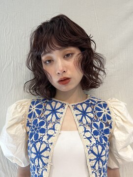 ラボヌールヘアー オリビエ 北千住店(La Bonheur hair Olivier) ボブパーマ/ピンクラベンダー