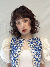 ラボヌールヘアー オリビエ 北千住店(La Bonheur hair Olivier) ボブパーマ/ピンクラベンダー