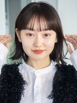 ガーデンヨコハマエスト(GARDEN YOKOHAMA est)&nbsp;フルバング　ツヤ髪　外はねロブ　ナチュラル