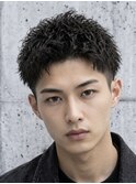 MEN'S HAIR/ルーズショート/波巻きツイストスパイラル/心斎橋