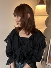マイル 渋谷(mile)&nbsp;オレンジブラウン×ミディアムレイヤー