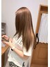 【Wカラー】カット+ブリーチ無しダブルカラー+トリートメント ¥16,000~