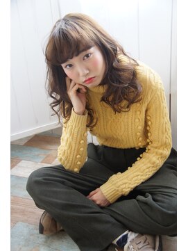 ギャレット 新宿店(Garret) 外国人風xバングxウエーブStyle/20代30代40代50代60代