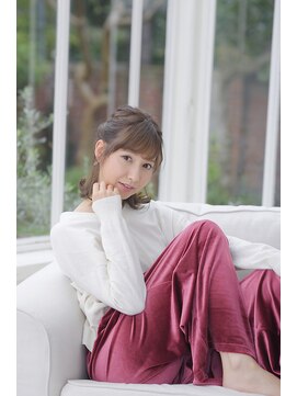 アーサス ヘアー デザイン 上越店(Ursus hair Design by HEADLIGHT) 外ハネハーフアップ