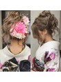 ビーヘアー(BE hair) 成人式アップスタイル。