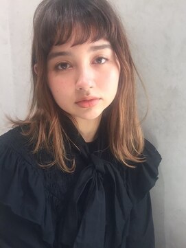 クレアール 恵比寿店(CREAR) 【CREAR 恵比寿/代官山】前髪外ハネアッシュブラウンネオウルフ