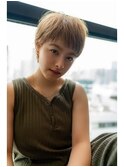 『AUSTIN』ダブルバングブランジュ×小顔ワンサイドショート